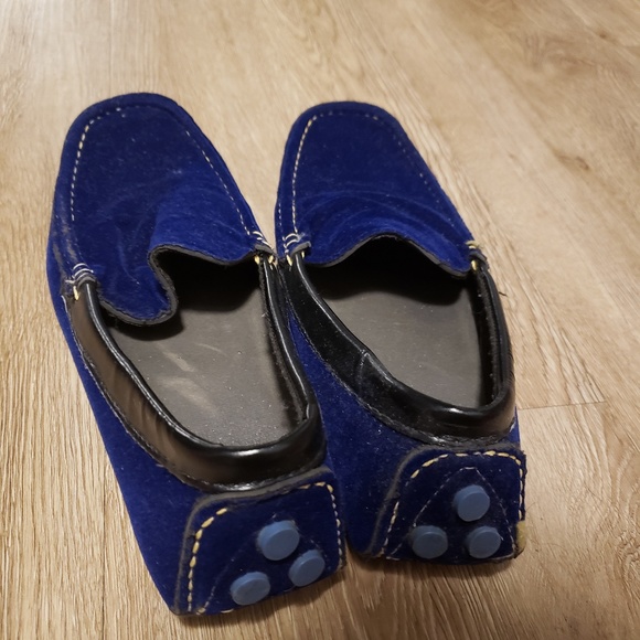 Refined Elegance: Effortless Slip-On Dark Blue Dress Shoes for Business casual - Picture 2 of 6